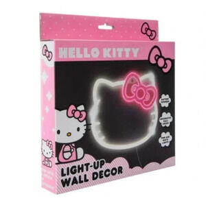 Pink and white Hello Kitty Neon light wall decorations battery operated